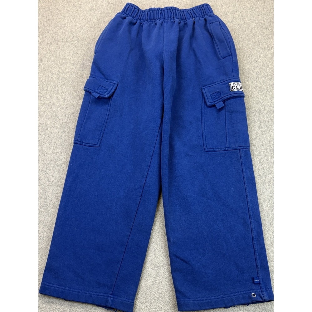 Pro Club Mens Sweatpants Royal Blue Elastic Waist Cargo Pocket Comfort Fit M - Picture 2 of 9